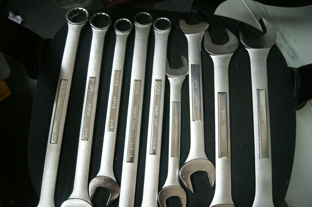 CRAFTSMAN 9 PIECES BOX OPEN-BOX WRENCHES SERIES A-AF