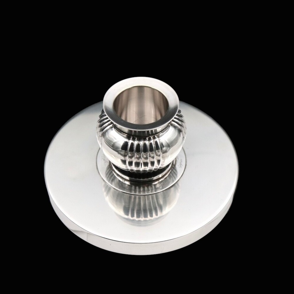 Evald Nielsen. Heavy Quality Sterling Silver Candlestick - 1937.