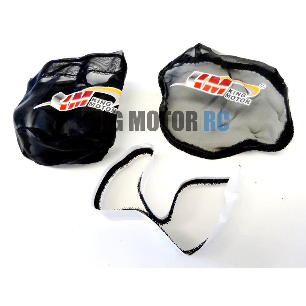 Pull Start & Air Filter Outer Ware Set (black) Fits King Motor HPI Baja 5b Rovan