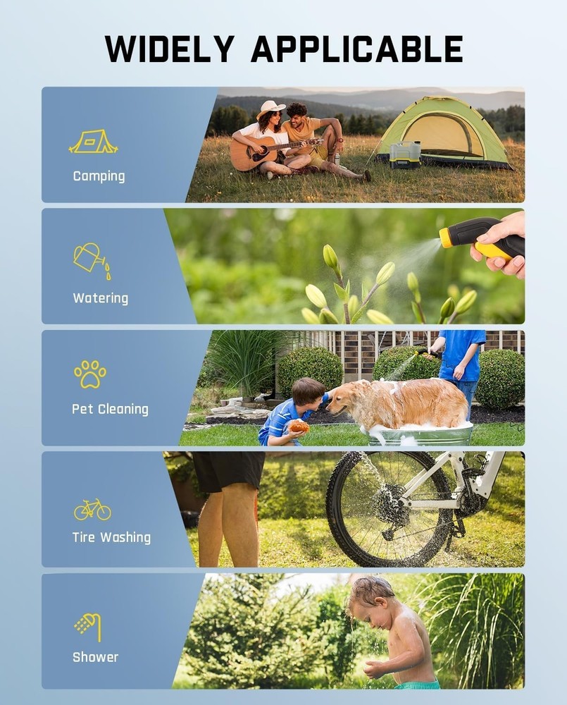 2600mAh Battery-Powered Pressure Washer - Efficient Cleaning Solution
