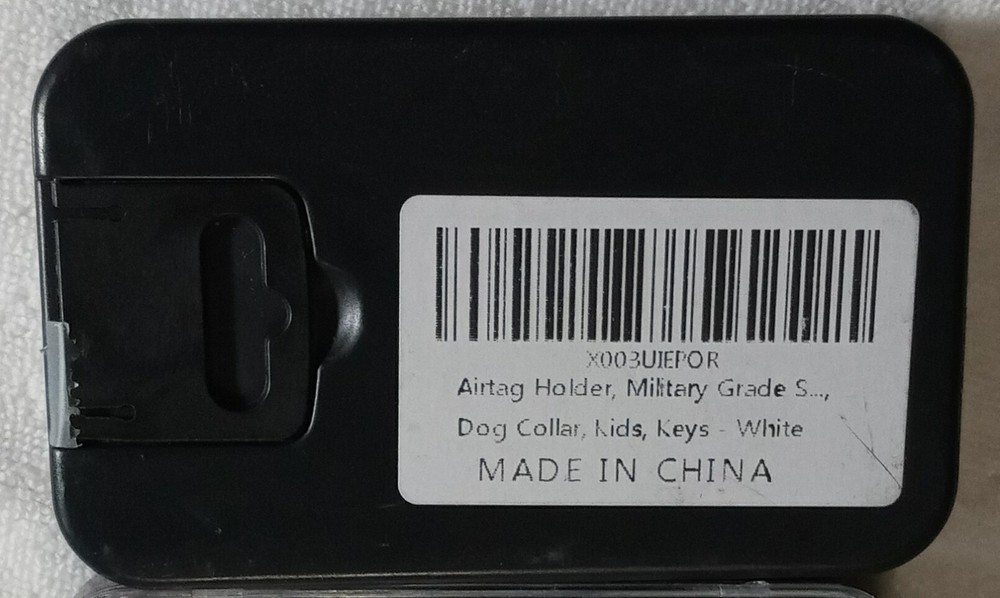 2 White Airtag Holder Strong Case