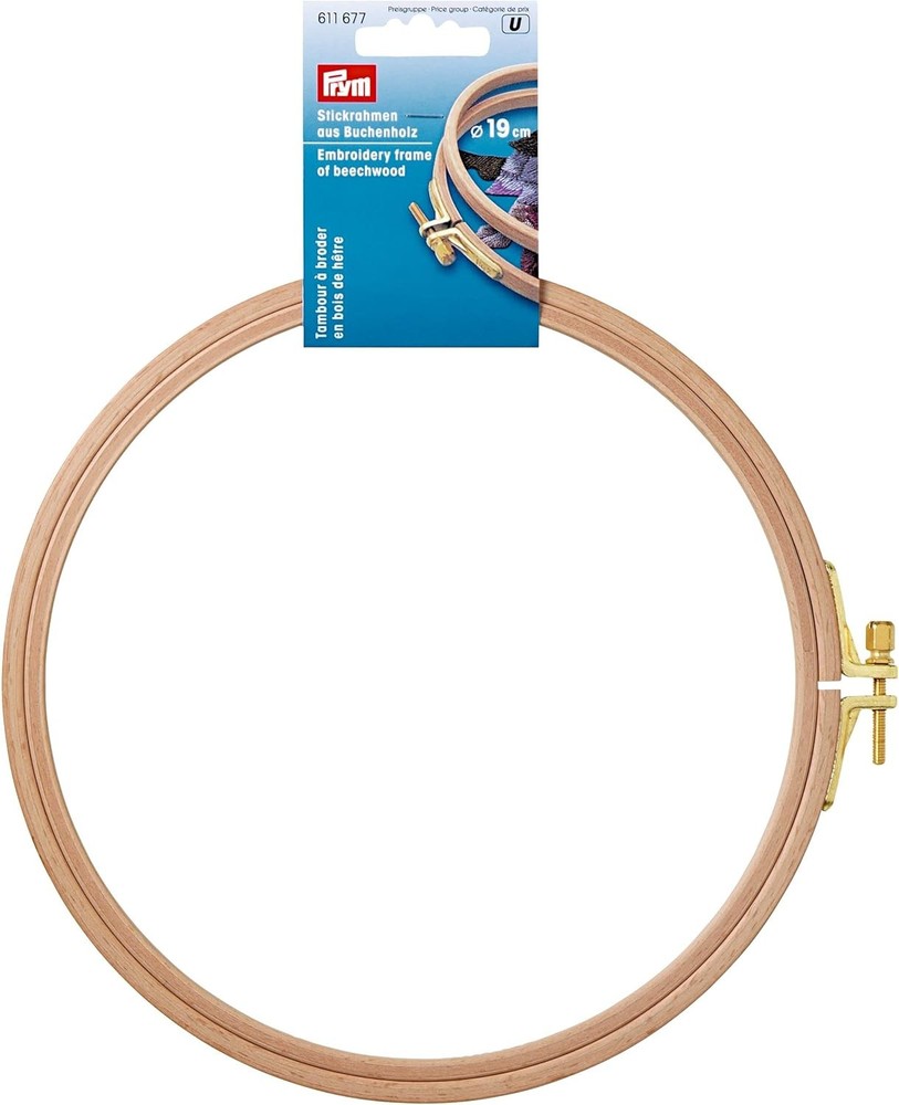 Prym Embroidery Frame, Beechwood, 19cm