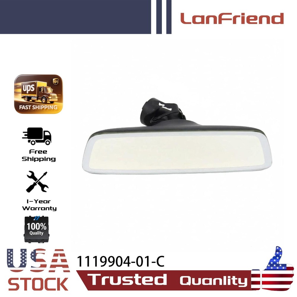 For Tesla Model 3 2017-2021 Internal Front Windshield Rear View Mirror 1119904🔧