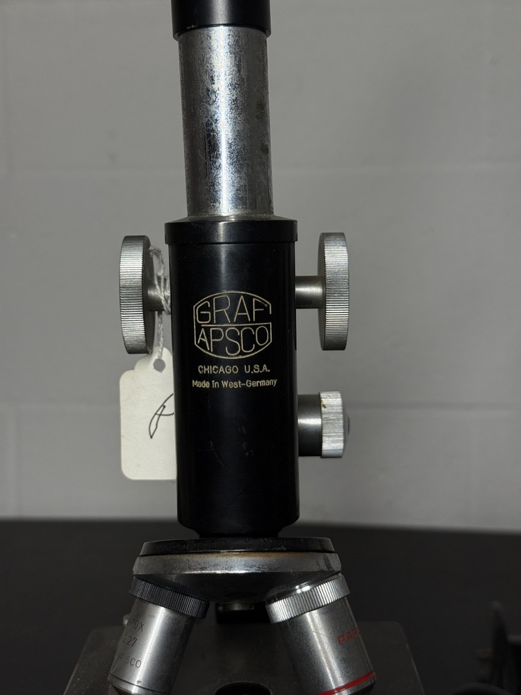 Graf-Apsco Microscope Made in West Germany