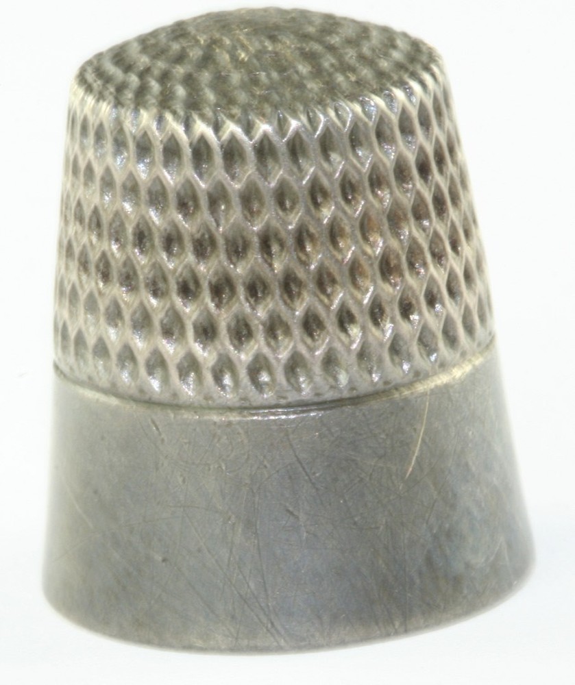 VICTORIAN ANTIQUE WEBSTER STERLING SILVER THIMBLE