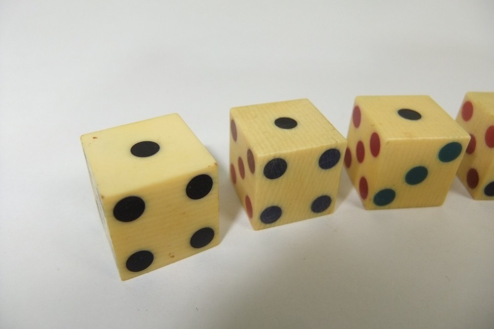 Grained Celluloid Cheaters Illegal Casino Dice