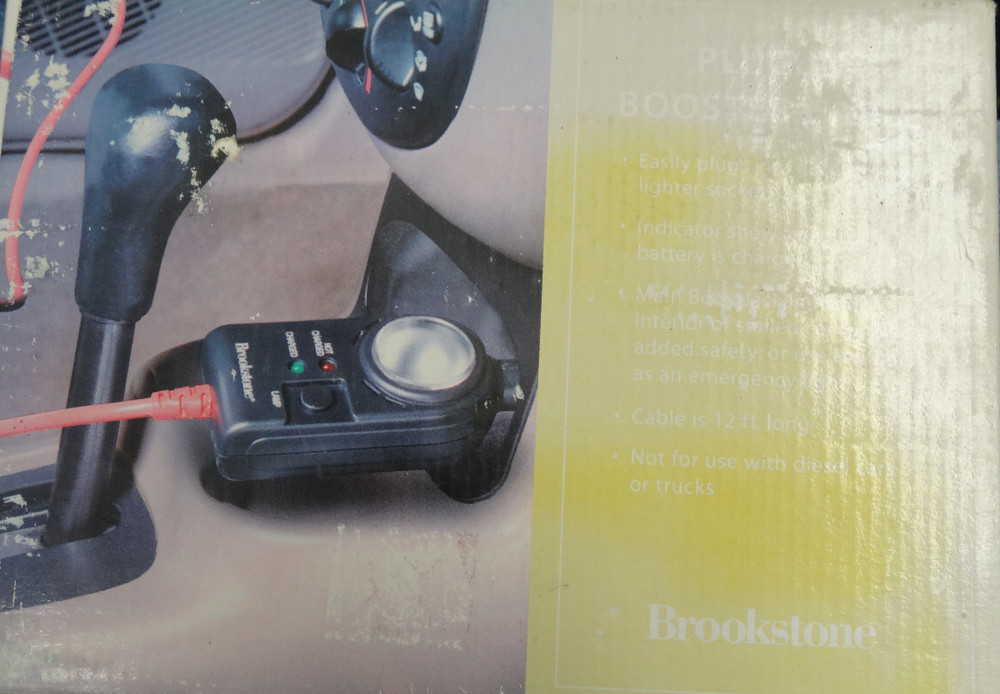 Plug In Booster Cable from Brookstone - NIB !!!