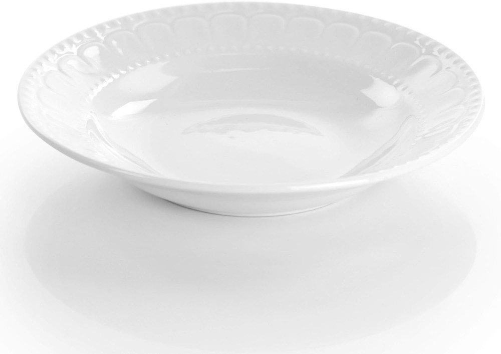 Charlotte 20 Piece Porcelain Dinnerware Set in White