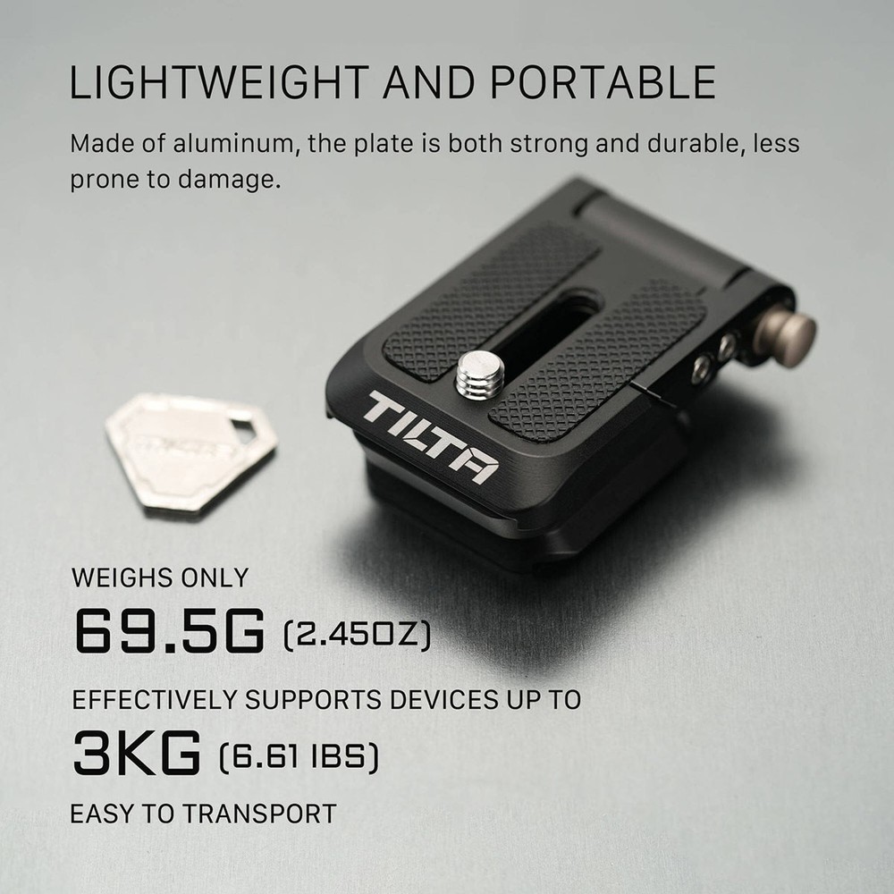 Tilta Four-Way Foldable Arca-Swiss Quick Release Baseplate, Black