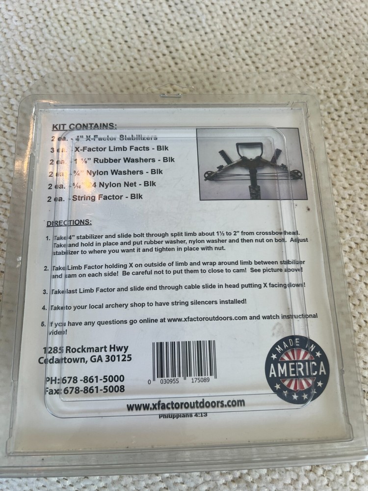 X Factor Supreme Split Limb Crossbow Dampening System