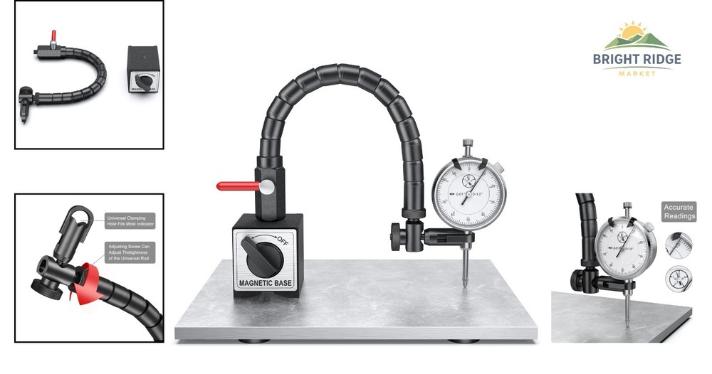 Dial Indicator Tool Set with Magnetic Base for Accurate Alignment Measurements