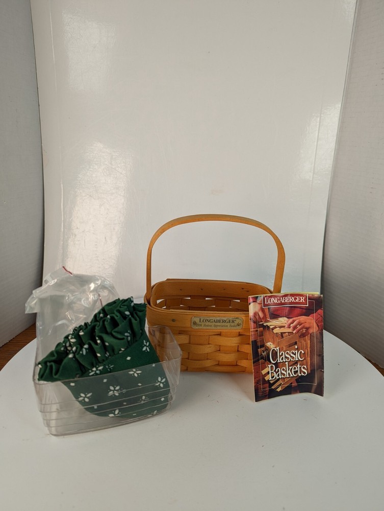 Longaberger 1998 Hostess Appreciation Combo Fabric & Protector Basket