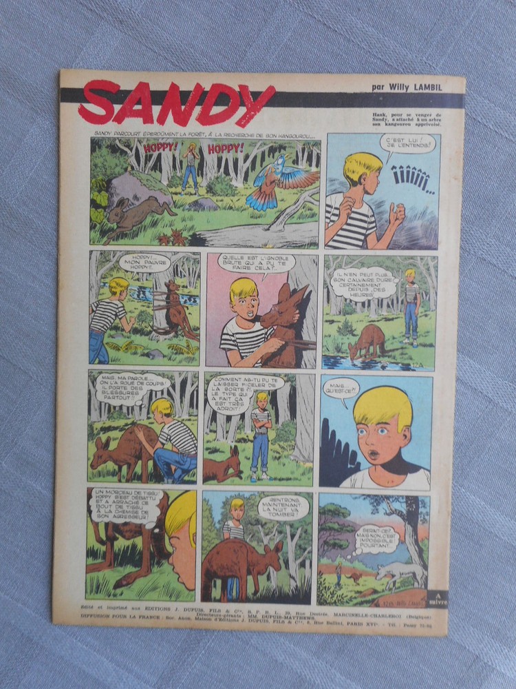 Spirou Weekly No. 1091 1959 Good Condition