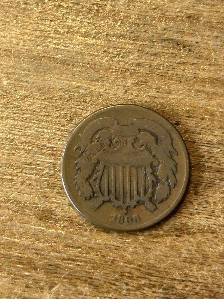 1868 Two Cent Piece G