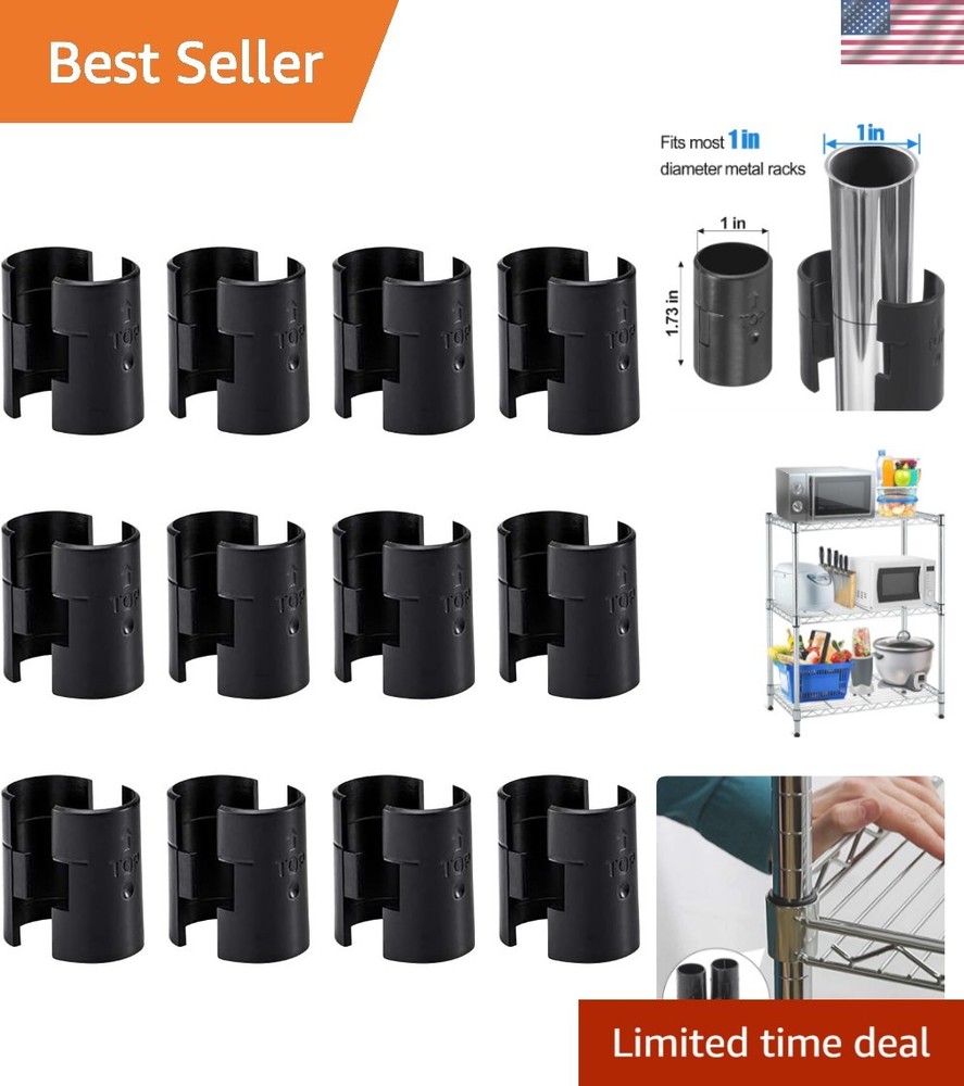 Universal 24 Pack Wire Shelf Lock Clips - Durable Fix for Shelving Systems