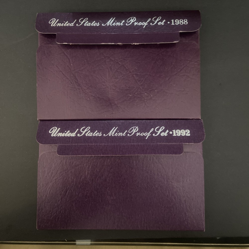 1988 S & 1992 S US Official Proof Set  Original