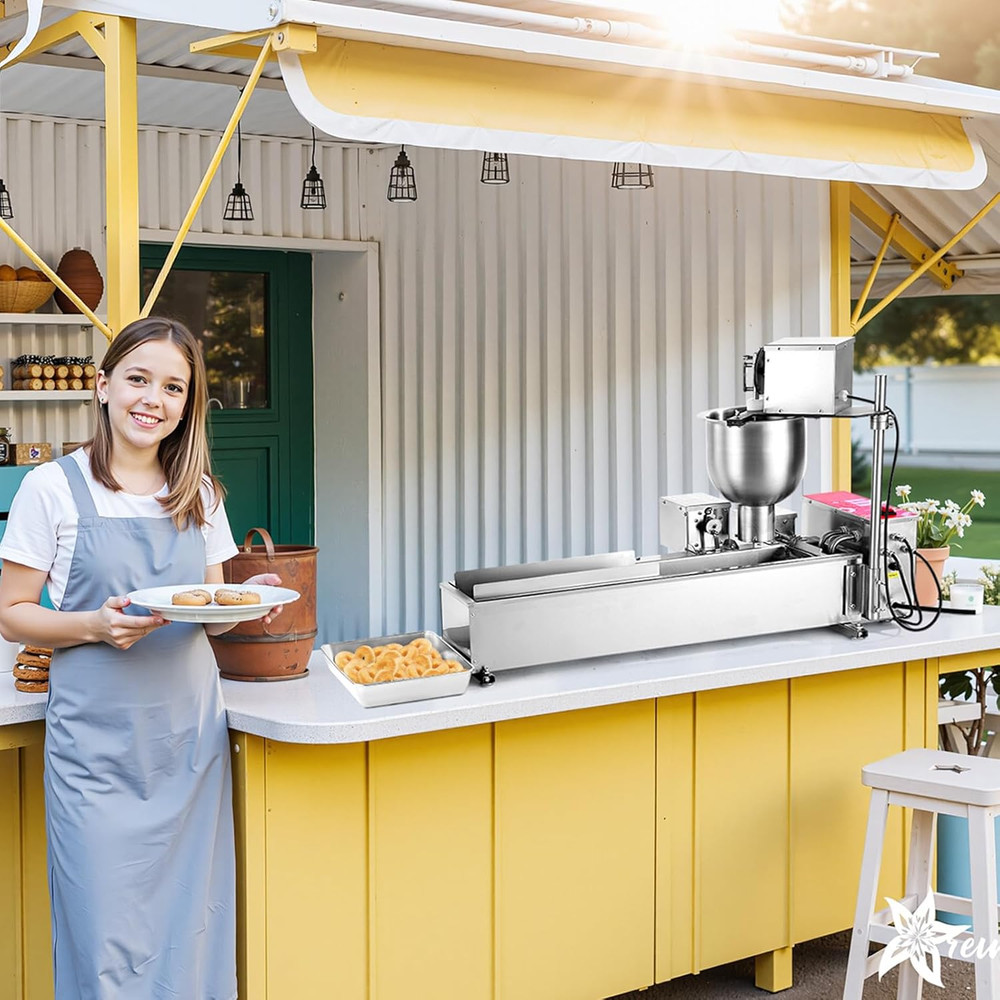 Commercial Automatic Donuts Machine, Single Row Donuts Making Equipment, Stainle