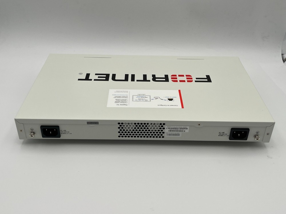 FORTINET FORTIGATE 100F FG-100F SECURITY APPLIANCE