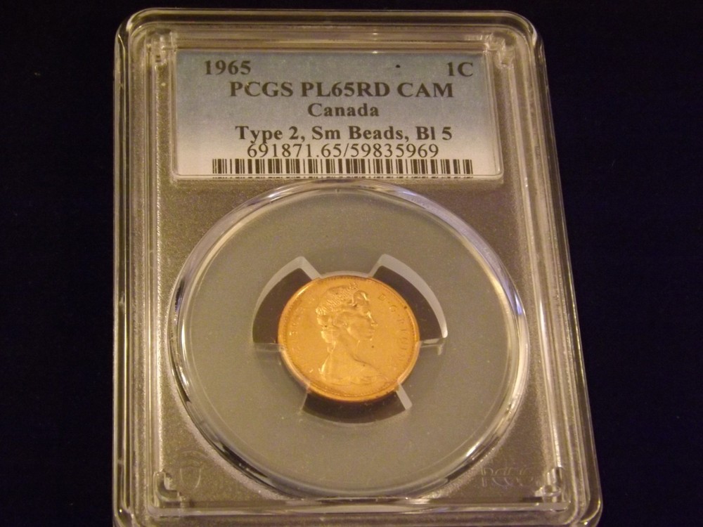 1965  1C     Cent             Canada               PCGS     PL 65  RD
