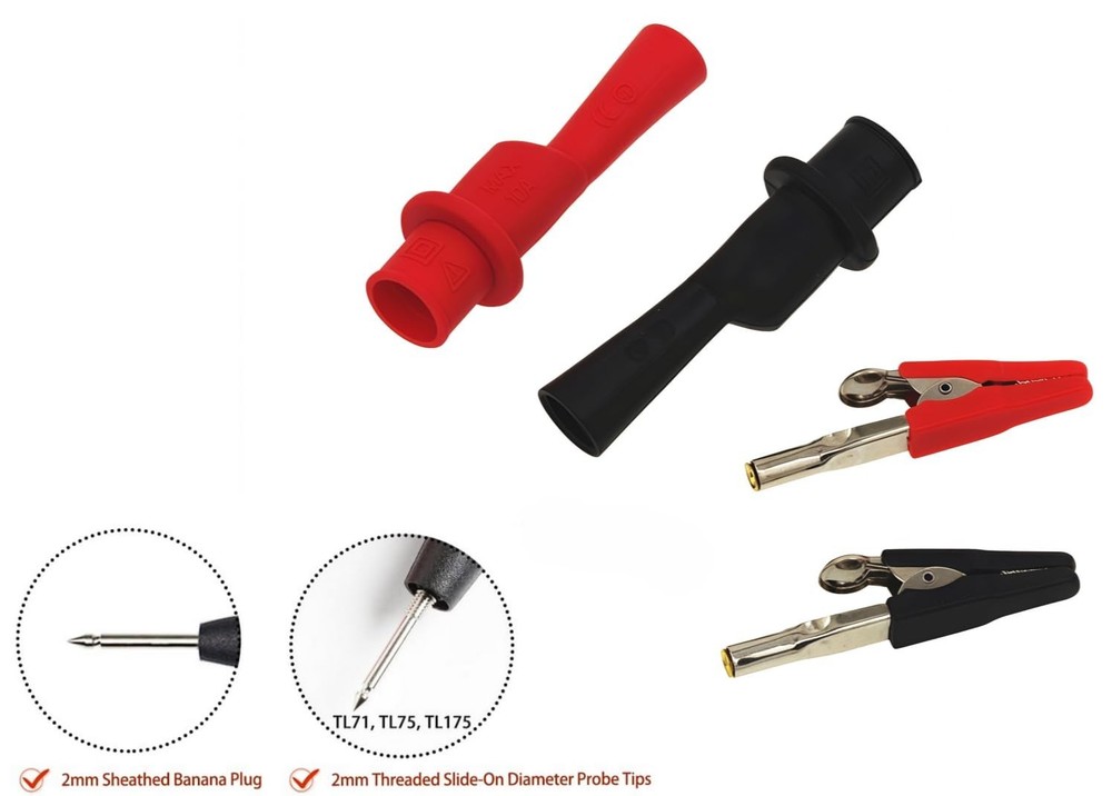 Lightweight Insulated Alligator Clips - Essential for Safe Electrical Testing