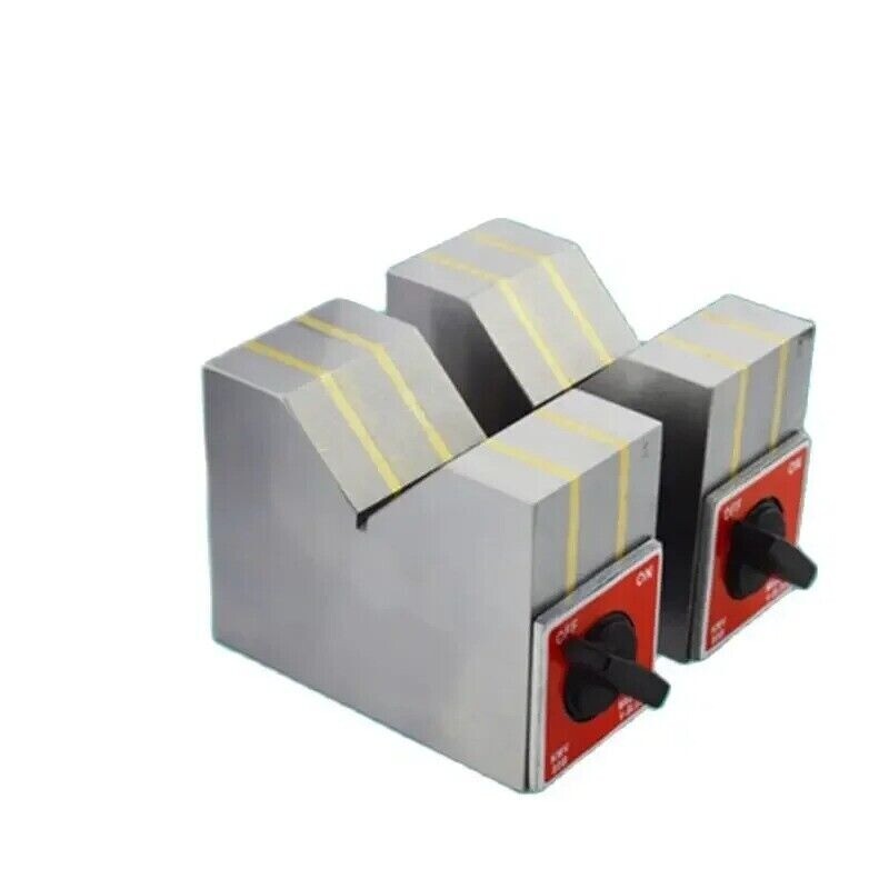 Double 50B Magnetic V-shaped Block Triangle Table Magnetic Table Scribing