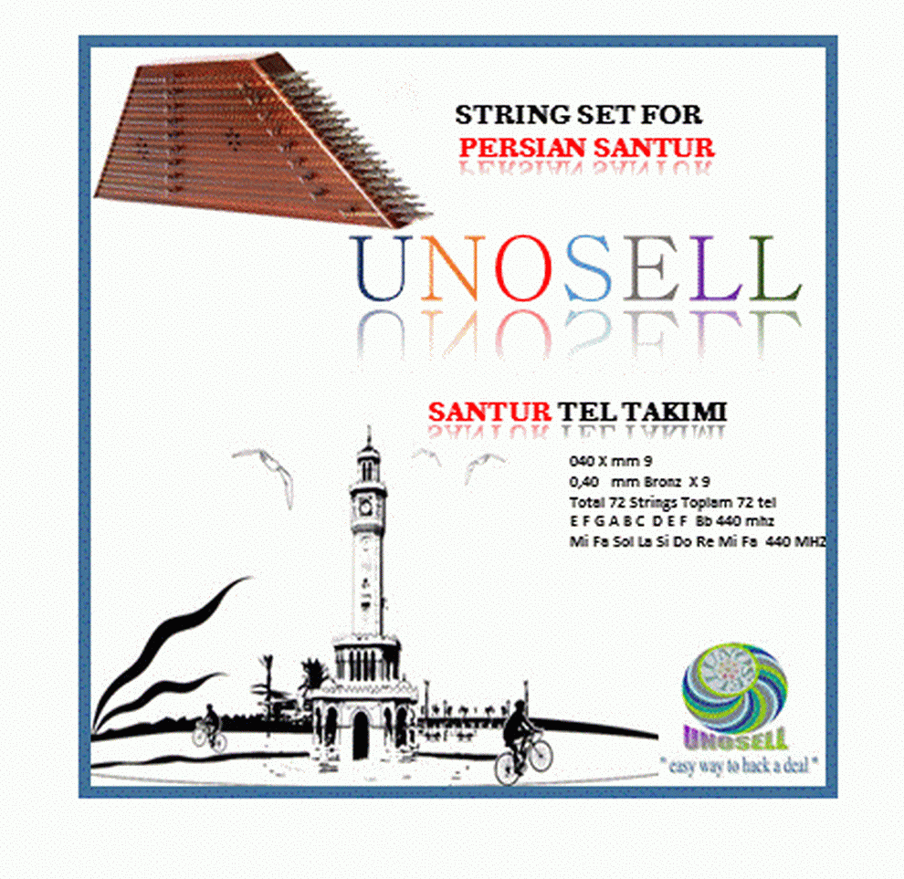 String Set For String Instrument Santur Santoor