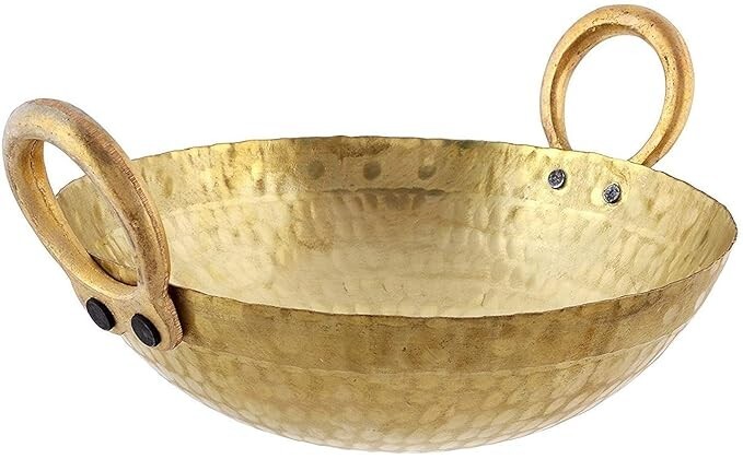 Brass Kadai for Cooking (Brass Colour, 1700 ml)