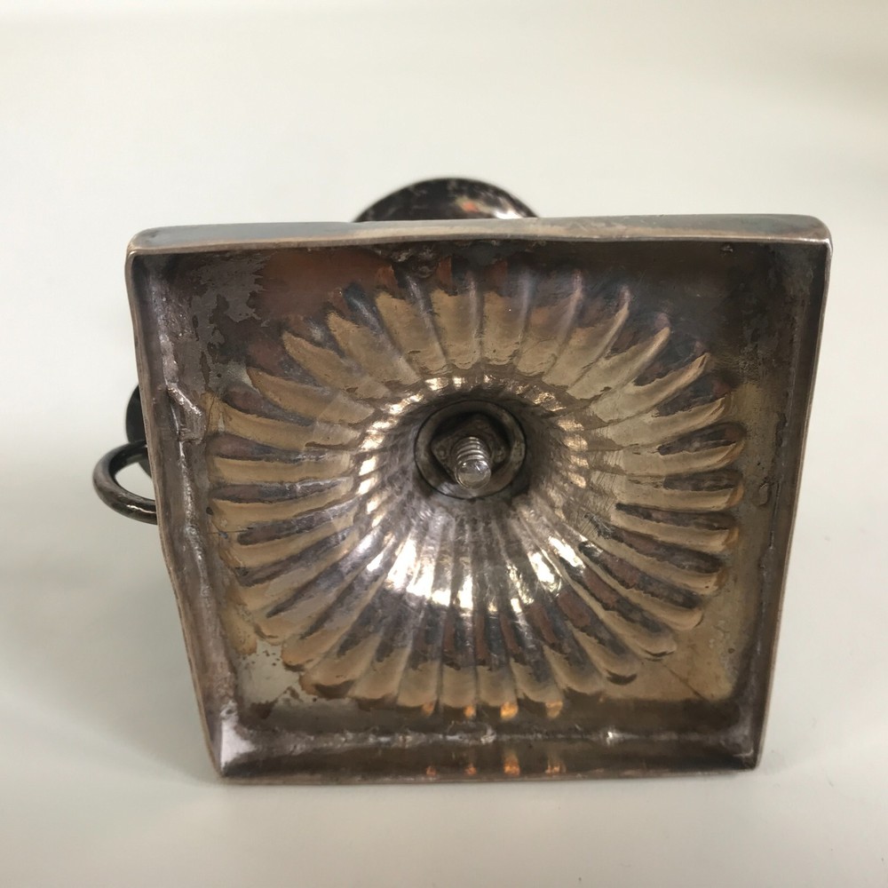 19th Century Silver Chamber Candlestick Holder