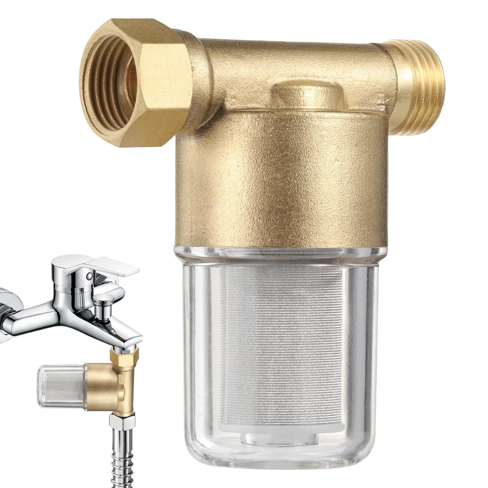 Garden Hose Sediment Filter, Inline Water Filter Washing, Machine Water Filte...