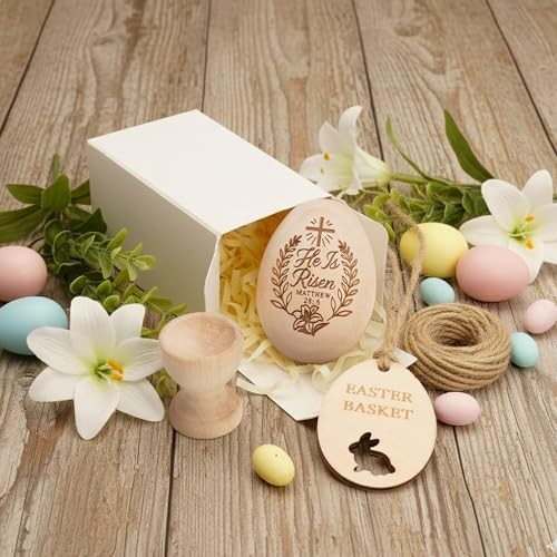 Easter basket stuffers He is Risen Easter Decor, Resurrection Eggs Eggrisennew