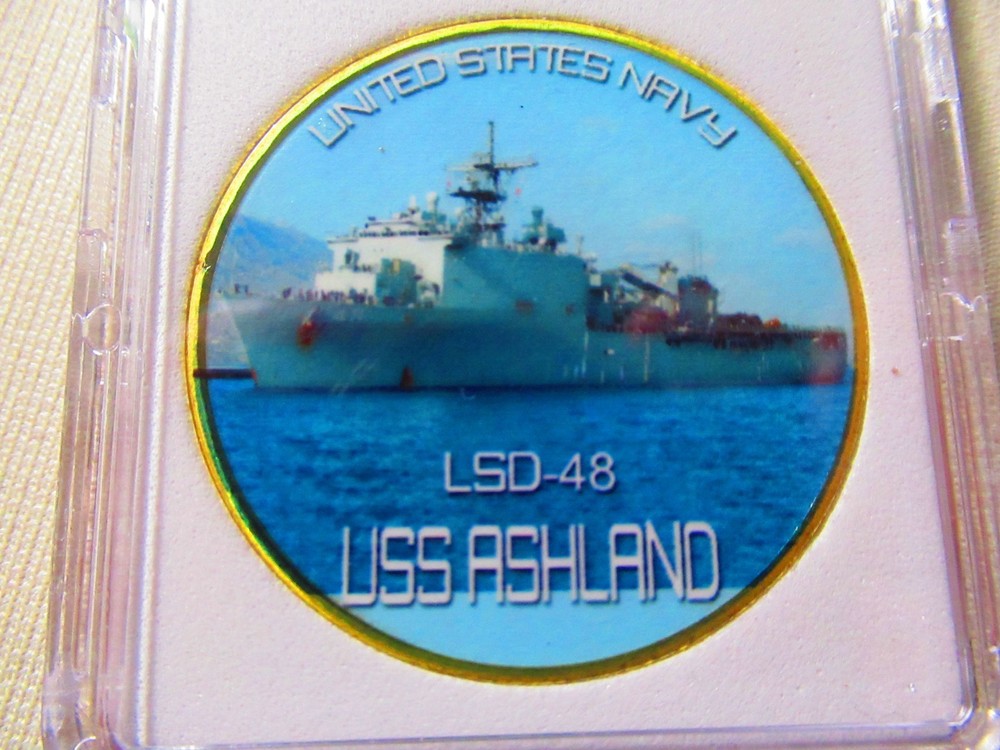 US NAVY - USS ASHLAND (LSD-48) Challenge Coin