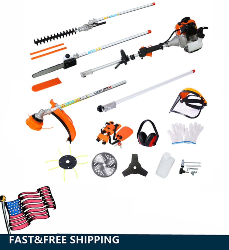 10 in 1 Multi-Functional Trimming Tool 52CC 2-Stroke Gas Powered String Trimmers