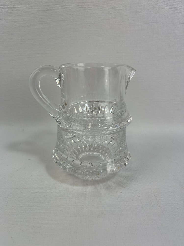Gorham Full Lead Crystal Stacking Sugar & Creamer