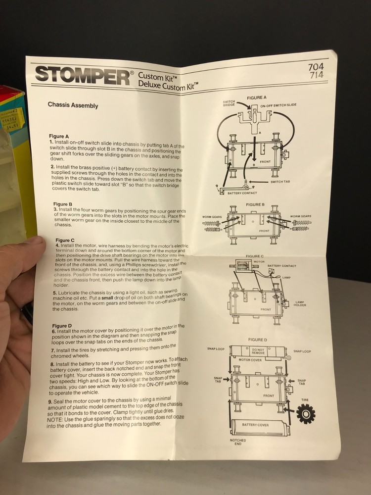 Schaper Stomper II Deluxe Custom Kit Box & Instructions only 714