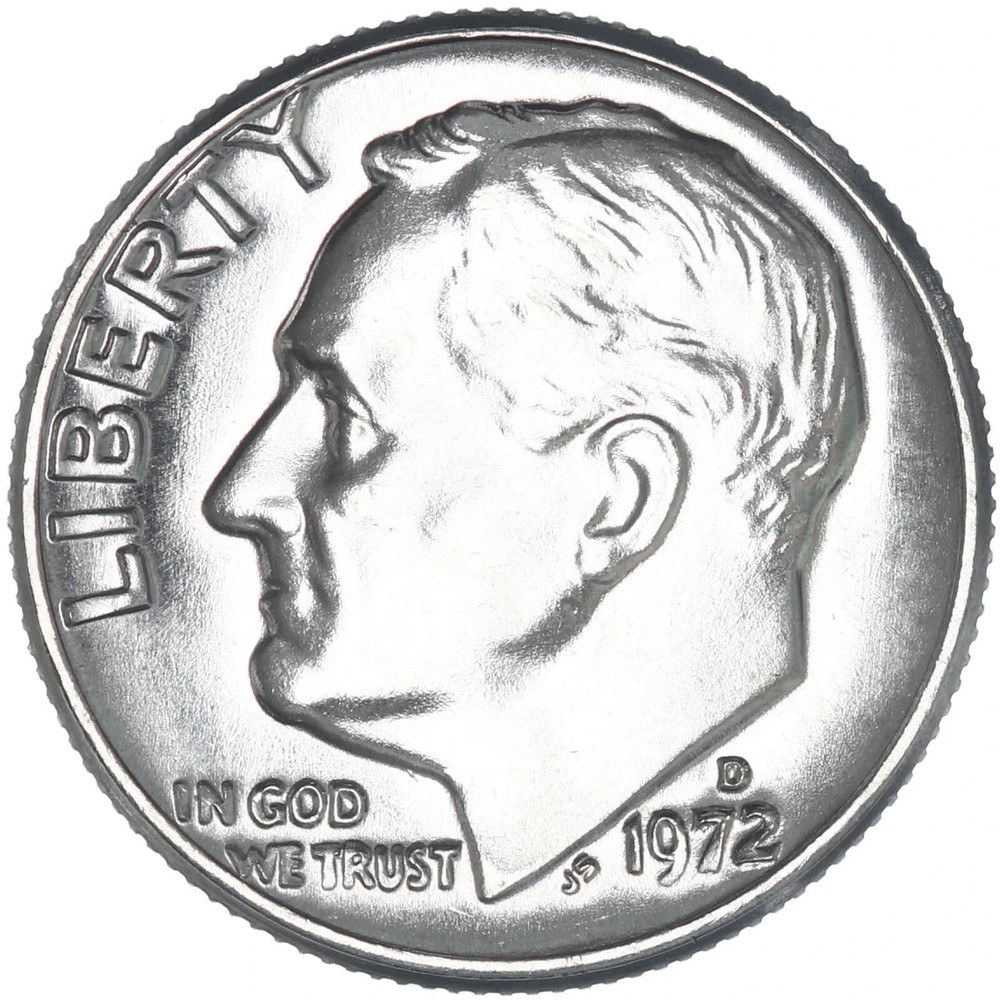 1972 D Roosevelt Dime From Mint Set