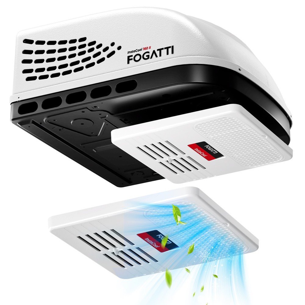 FOGATTI Ducted RV Air Conditioner 16000 BTU - Quiet Rooftop AC Unit All-in-One