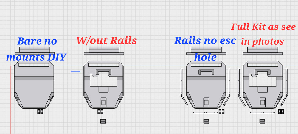 3d printed 1/18 scale TRX4M Flatbed