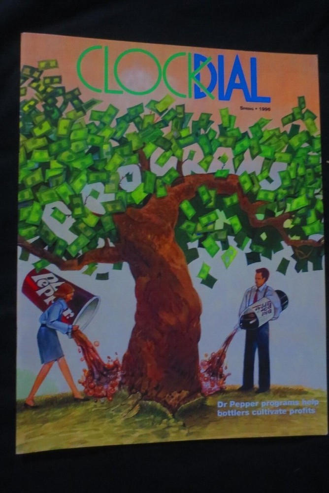 DR PEPPER CLOCK DIAL  SPRING 1996 MAGAZINE