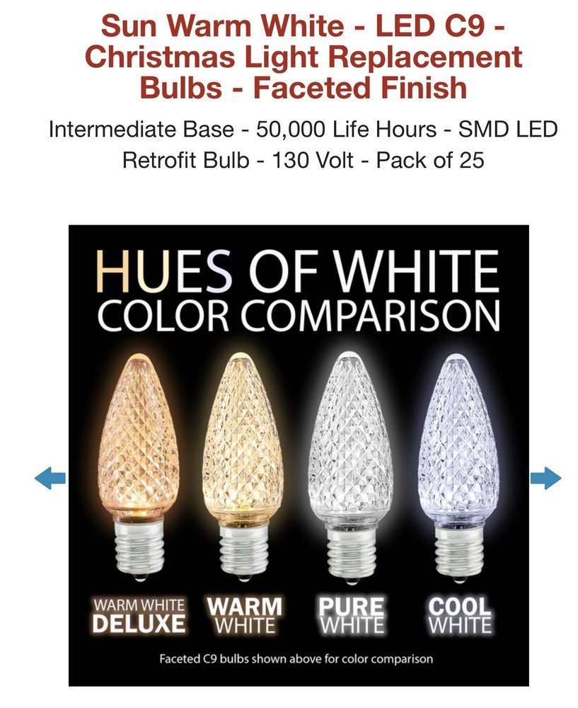 49 LED C9 Bulbs with Light Stringers