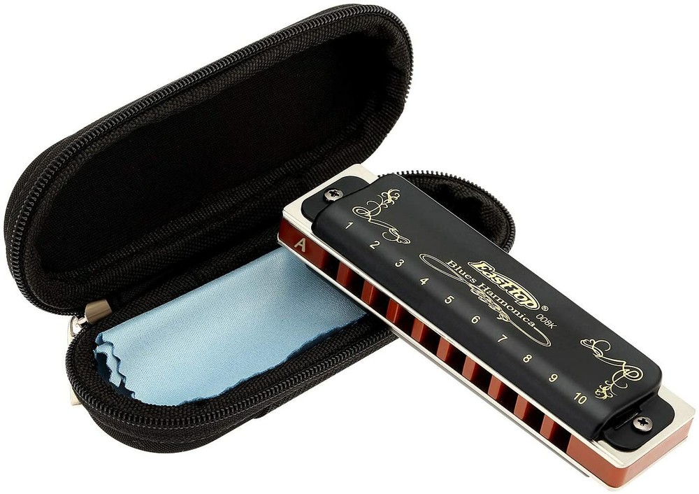 EASTTOP Diatonic Blues Harmonica 10Hole 12tones Black Professional Harmonica New
