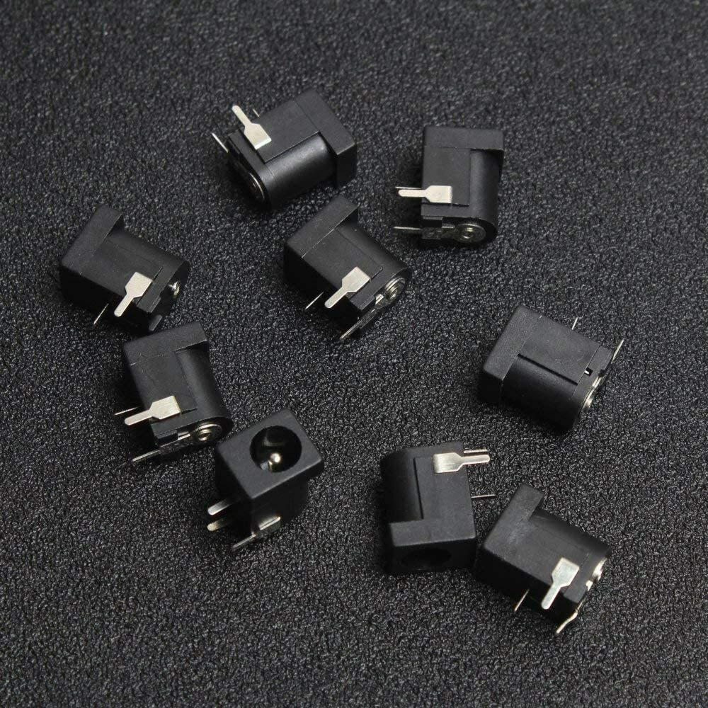 Breadboard-Friendly 2.1mm PCB Mounting Female DC Power Barrel Jack
