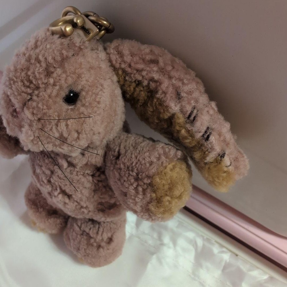 Coach Rabbit Plush Charm