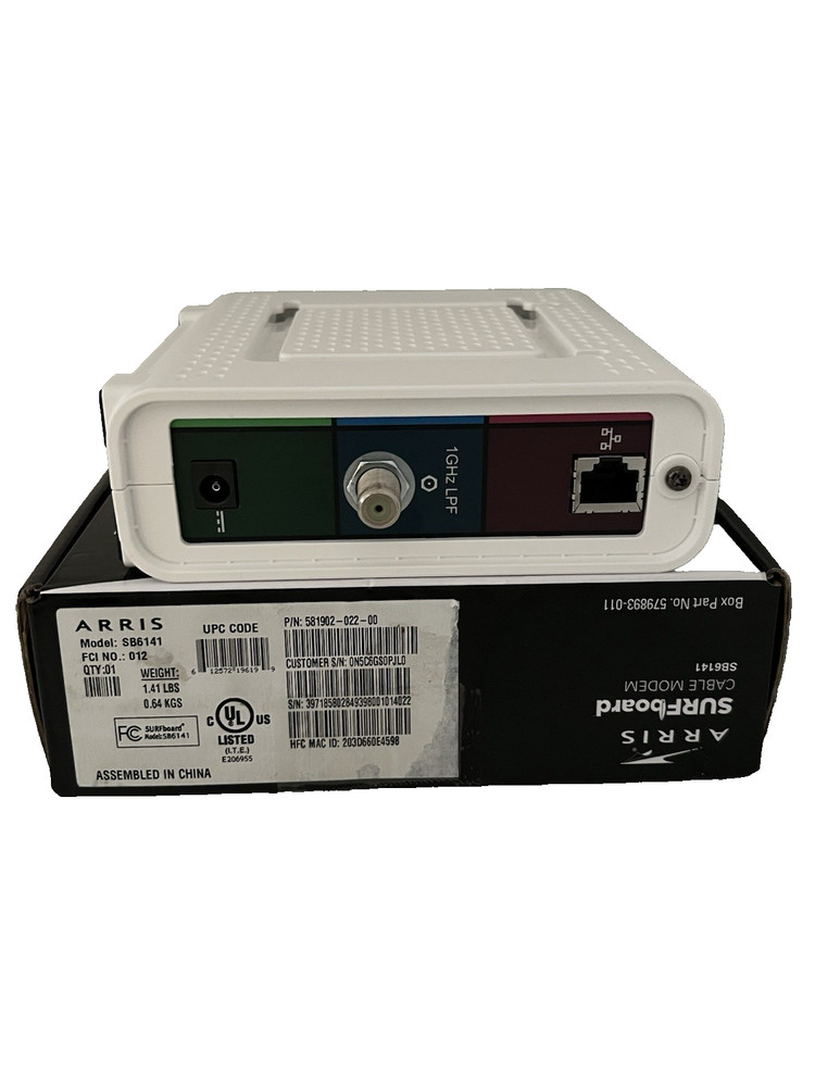 Arris Surfboard Cable Modem SB6141 DOCSIS 3.0