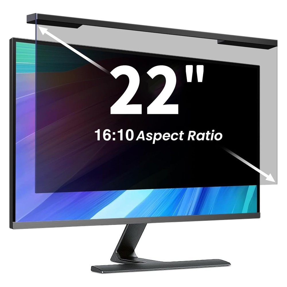 ZpTsarinal Hanging 22 Inch Computer Privacy Screen Filter, Hanging Computer S...