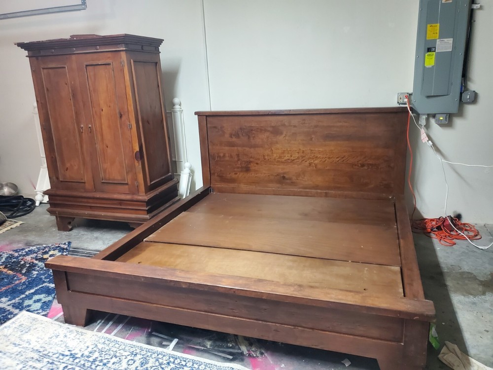 Pottery Barn King Sumantra Bed/Armoire Set