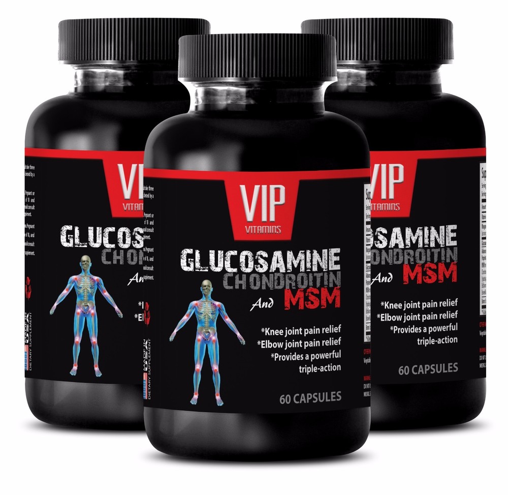 Muscle gain supplements - GLUCOSAMINE & MSM COMPLEX 3232MG 3B - msm glucosamine
