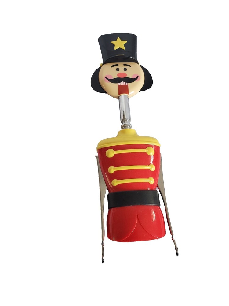 NUTCRACKER Boston Warehouse Corkscrew Wine Opener Boston Warehouse Red Black