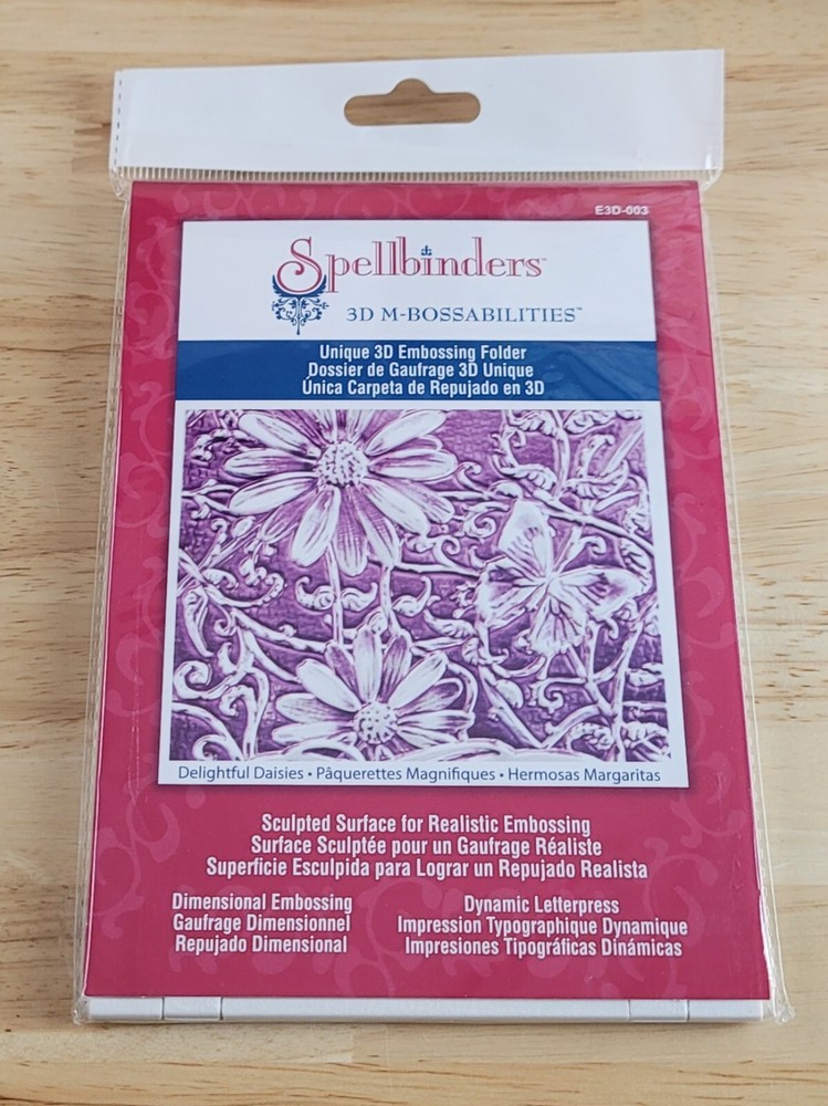 Spellbinders DELIGHTFUL DAISIES & CREATIVE COGS 3D M-Bossabilities 2 Pack