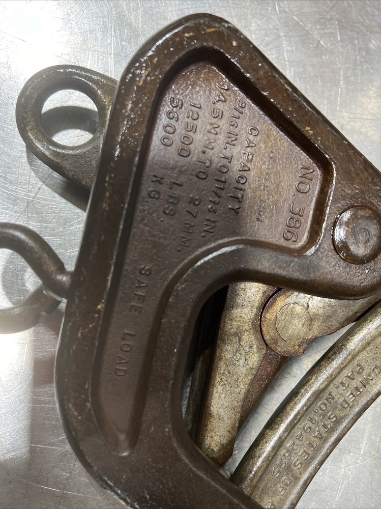 CRESCENT TOOL 386 CABLE WIRE GRIP PULLER 12,500 LBS CAP Used Surplus