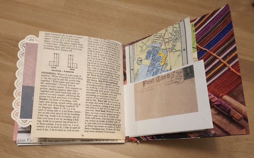 Handmade Junk Journal 60 pages 6x6"